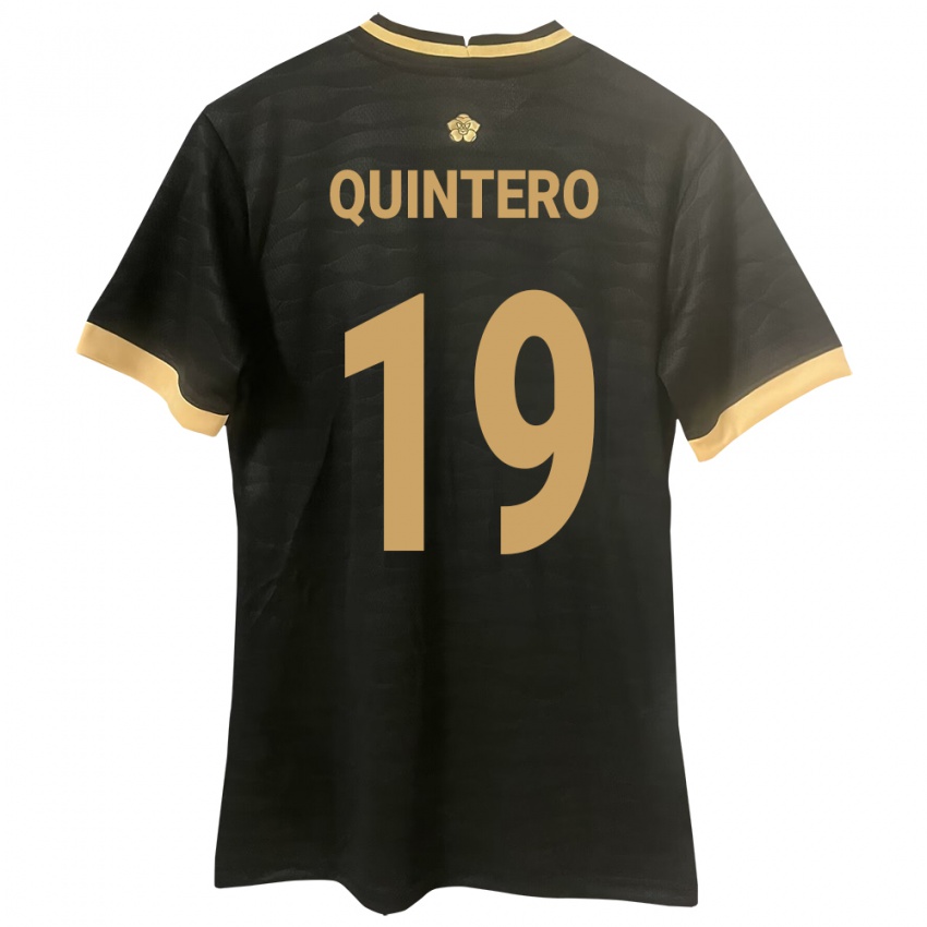 Kinder Panama Alberto Quintero #19 Schwarz Auswärtstrikot Trikot 24-26 T-Shirt Österreich