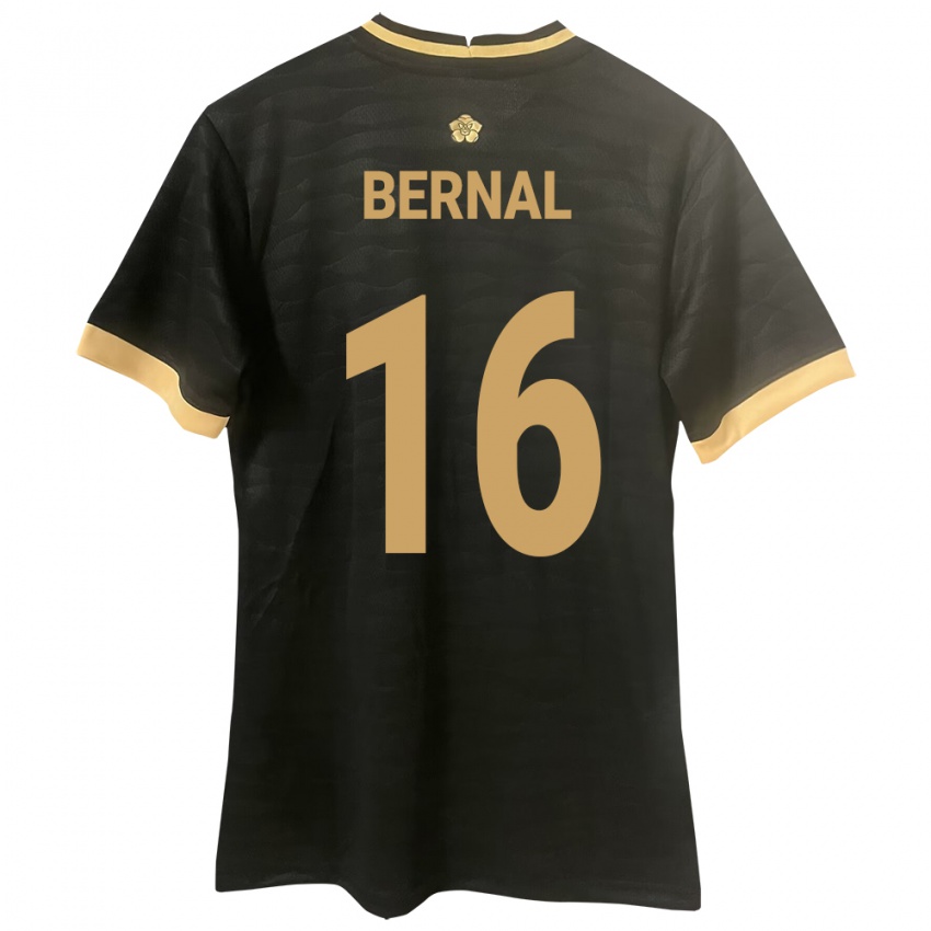 Kinder Panama José Bernal #16 Schwarz Auswärtstrikot Trikot 24-26 T-Shirt Österreich