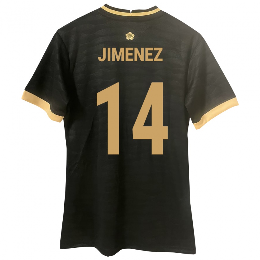 Kinder Panama Juan Jiménez #14 Schwarz Auswärtstrikot Trikot 24-26 T-Shirt Österreich