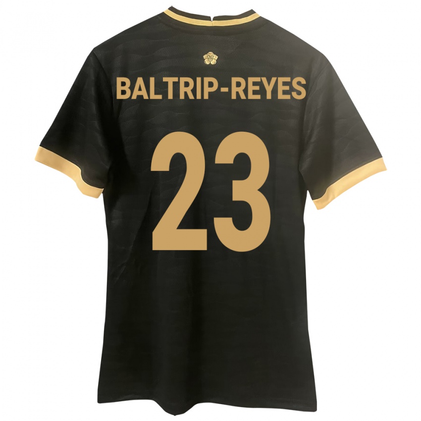 Kinder Panama Carina Baltrip-Reyes #23 Schwarz Auswärtstrikot Trikot 24-26 T-Shirt Österreich