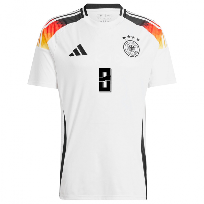Herren Deutschland Maximiliane Rall #8 Weiß Heimtrikot Trikot 24-26 T-Shirt Österreich