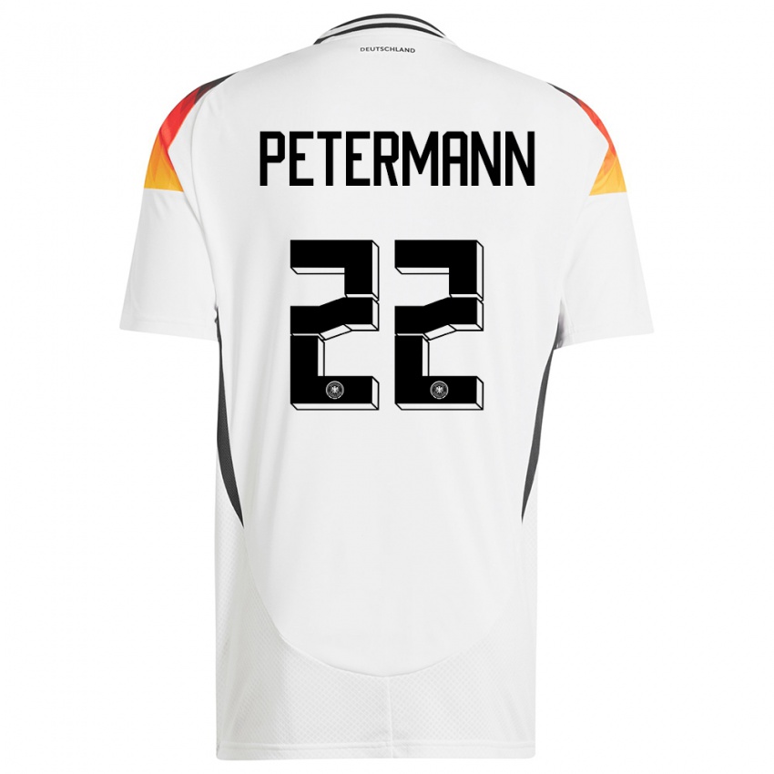 Herren Deutschland Lena Petermann #22 Weiß Heimtrikot Trikot 24-26 T-Shirt Österreich