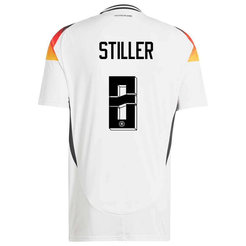 Herren Deutschland Angelo Stiller #8 Weiß Heimtrikot Trikot 24-26 T-Shirt Österreich