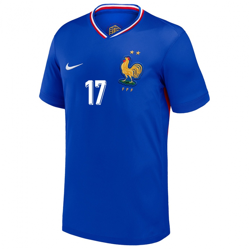 Herren Frankreich Julie Thibaud #17 Blau Heimtrikot Trikot 24-26 T-Shirt Österreich