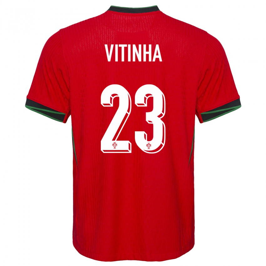 Herren Portugal Vitinha #23 Rot Heimtrikot Trikot 24-26 T-Shirt Österreich
