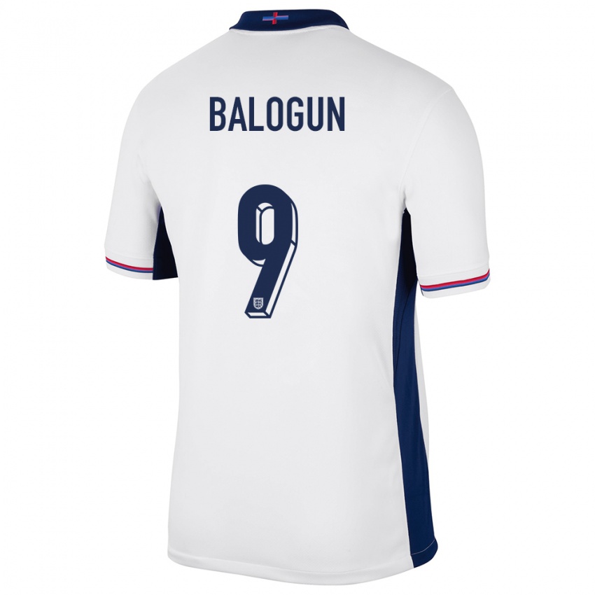 Herren England Folarin Balogun #9 Weiß Heimtrikot Trikot 24-26 T-Shirt Österreich