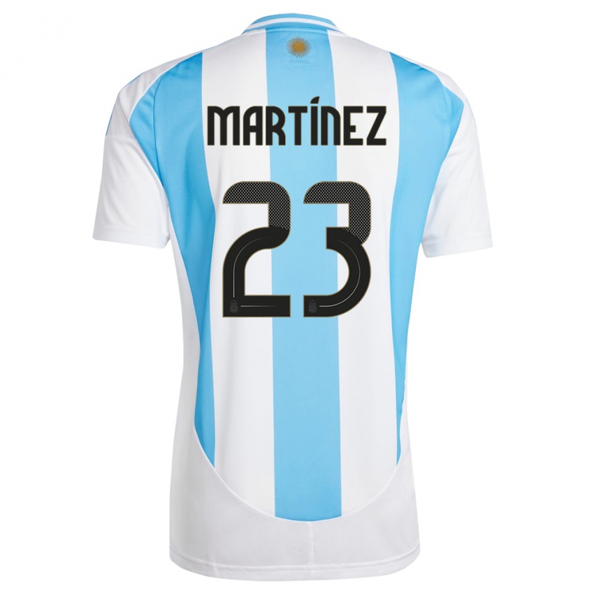 Herren Argentinien Emiliano Martinez #23 Weiß Blau Heimtrikot Trikot 24-26 T-Shirt Österreich