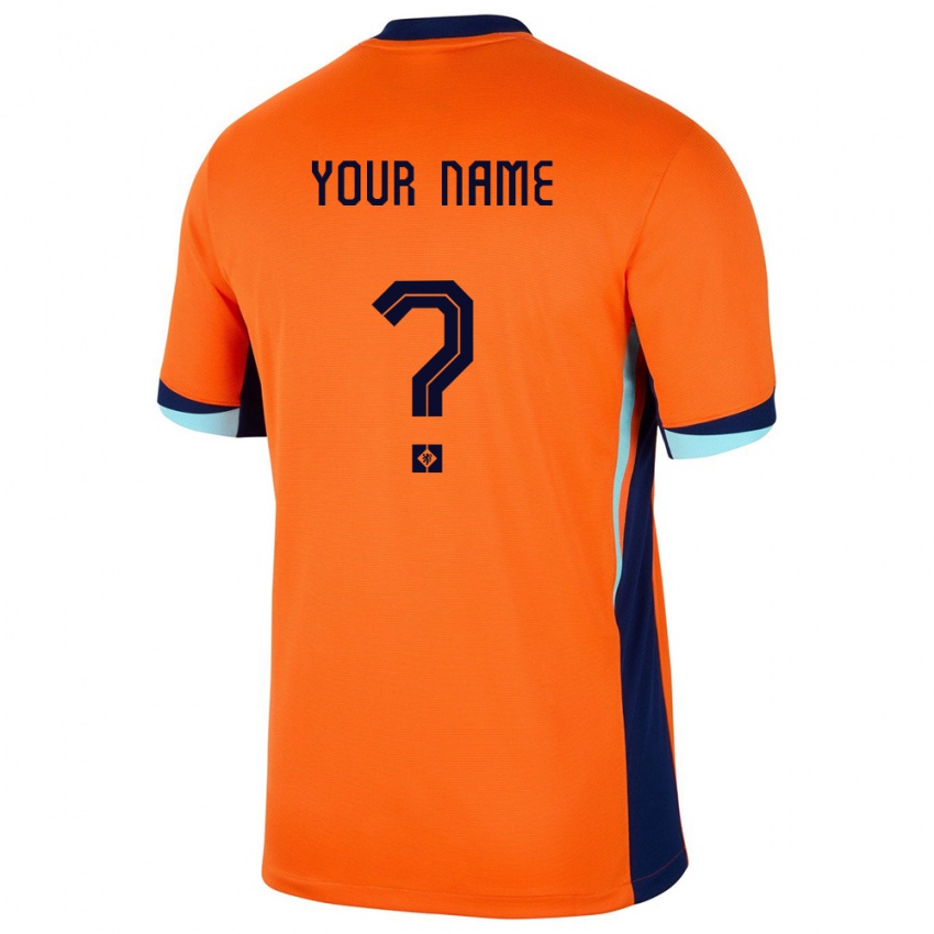 Herren Niederlande Ihren Namen #0 Orange Heimtrikot Trikot 24-26 T-Shirt Österreich