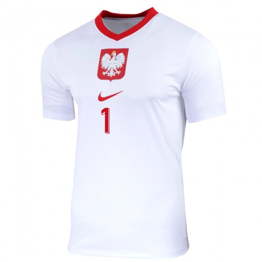 Herren Polen Katarzyna Kiedrzynek #1 Weiß Heimtrikot Trikot 24-26 T-Shirt Österreich