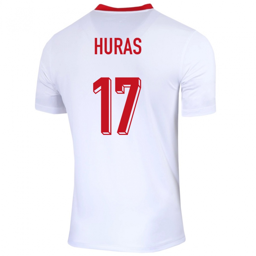 Herren Polen Mike Huras #17 Weiß Heimtrikot Trikot 24-26 T-Shirt Österreich