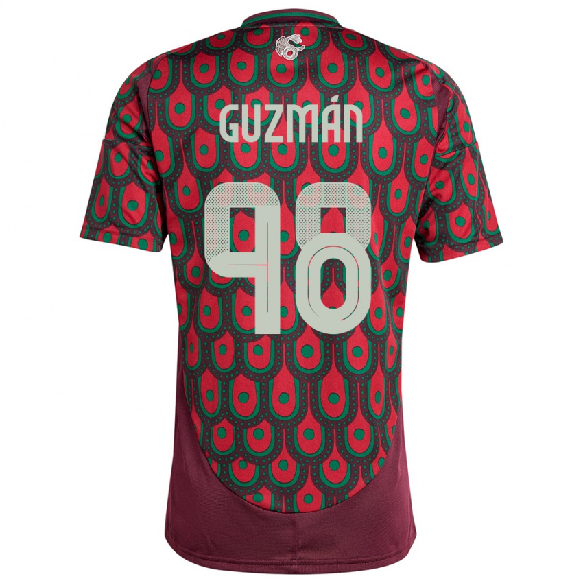 Herren Mexiko Kinberly Guzman #98 Kastanienbraun Heimtrikot Trikot 24-26 T-Shirt Österreich