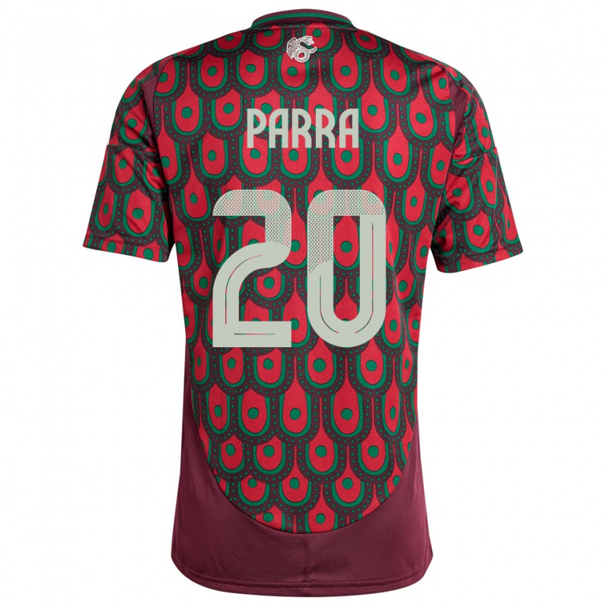 Herren Mexiko Rodrigo Parra #20 Kastanienbraun Heimtrikot Trikot 24-26 T-Shirt Österreich