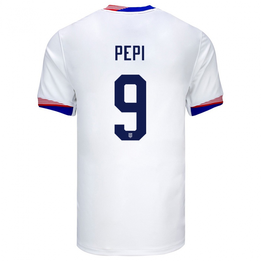 Herren Vereinigte Staaten Ricardo Pepi #9 Weiß Heimtrikot Trikot 24-26 T-Shirt Österreich