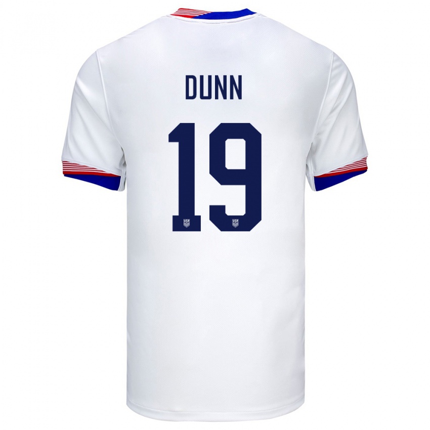 Herren Vereinigte Staaten Crystal Dunn #19 Weiß Heimtrikot Trikot 24-26 T-Shirt Österreich