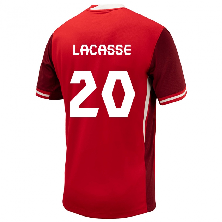 Herren Kanada Cloe Lacasse #20 Rot Heimtrikot Trikot 24-26 T-Shirt Österreich