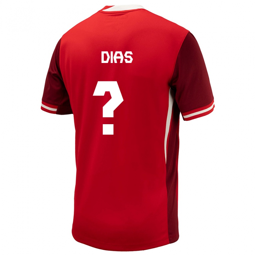 Herren Kanada Lucas Dias #0 Rot Heimtrikot Trikot 24-26 T-Shirt Österreich