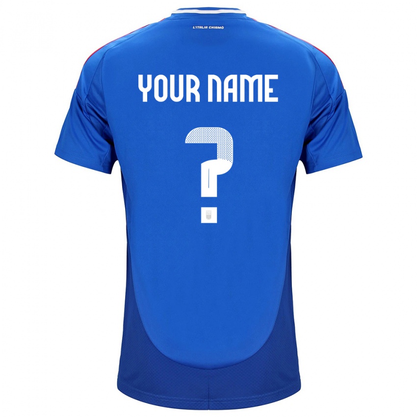 Herren Italien Ihren Namen #0 Blau Heimtrikot Trikot 24-26 T-Shirt Österreich