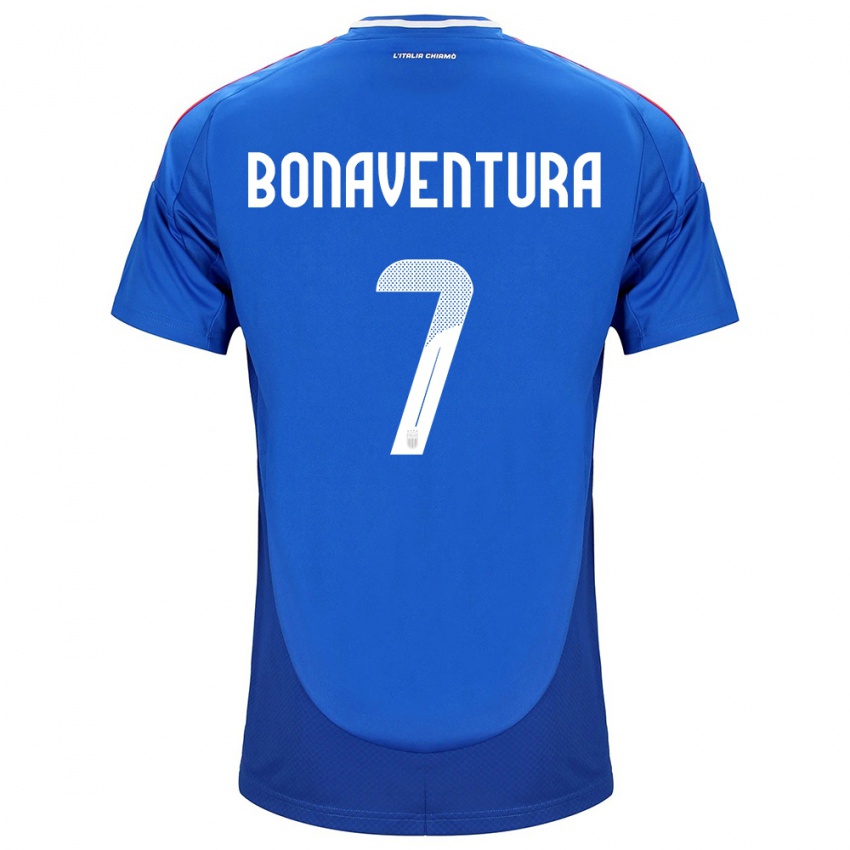 Herren Italien Giacomo Bonaventura #7 Blau Heimtrikot Trikot 24-26 T-Shirt Österreich
