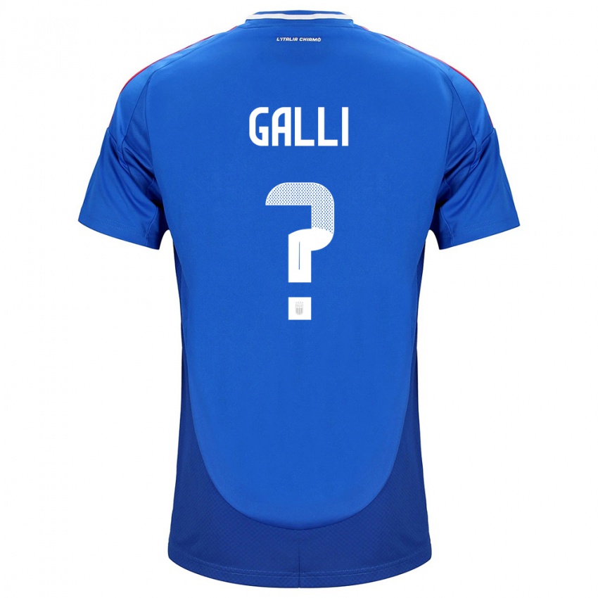 Herren Italien Aurora Galli #0 Blau Heimtrikot Trikot 24-26 T-Shirt Österreich