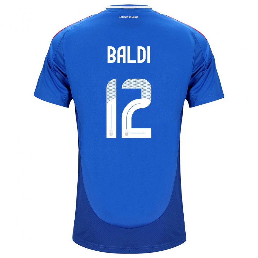 Herren Italien Rachele Baldi #12 Blau Heimtrikot Trikot 24-26 T-Shirt Österreich
