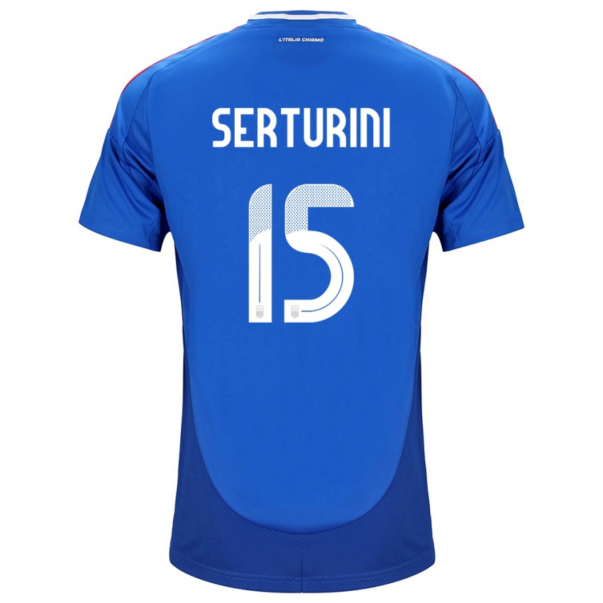 Herren Italien Annamaria Serturini #15 Blau Heimtrikot Trikot 24-26 T-Shirt Österreich