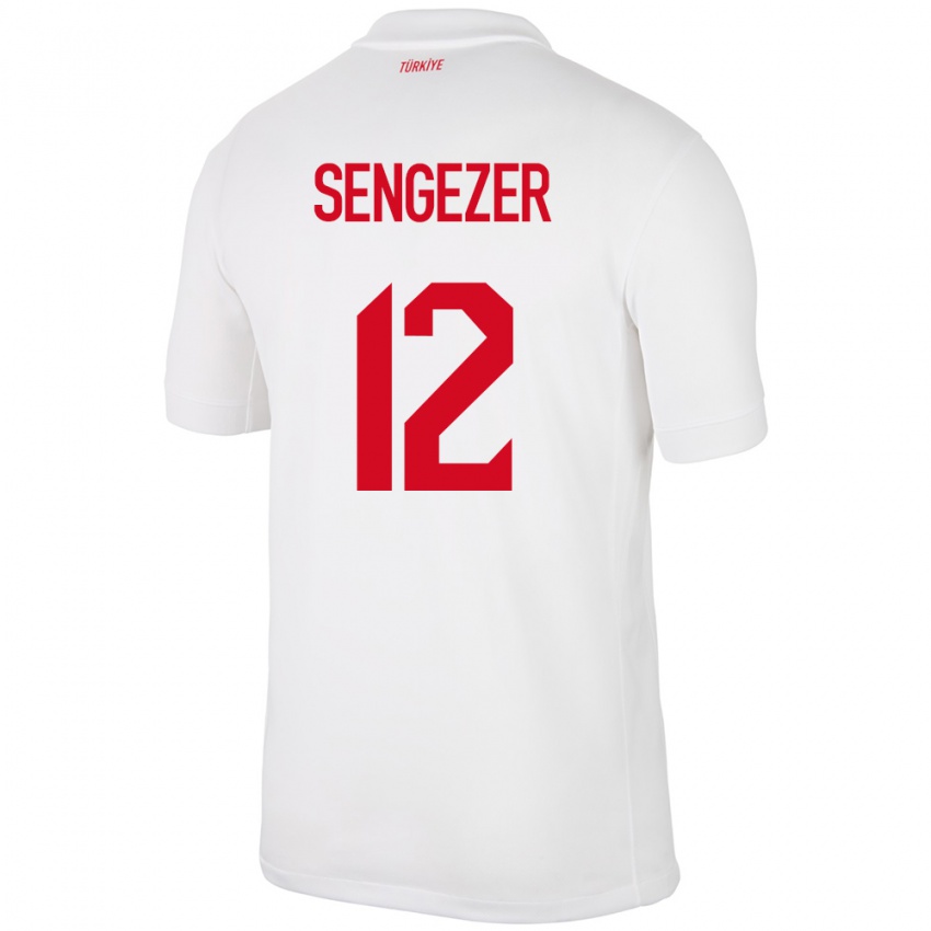 Herren Türkei Muhammed Şengezer #12 Weiß Heimtrikot Trikot 24-26 T-Shirt Österreich