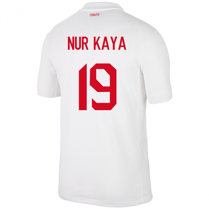 Herren Türkei Cansu Nur Kaya #19 Weiß Heimtrikot Trikot 24-26 T-Shirt Österreich