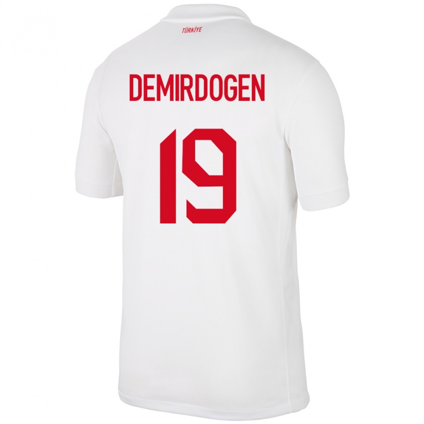 Herren Türkei Neslihan Demirdögen #19 Weiß Heimtrikot Trikot 24-26 T-Shirt Österreich