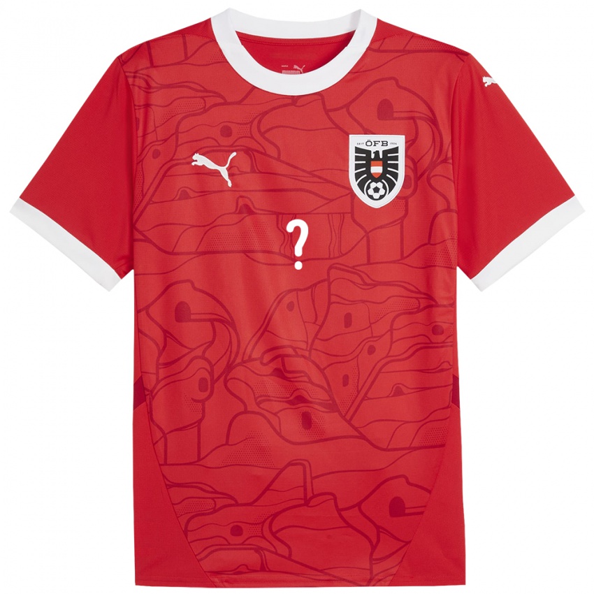 Herren Österreich Christian Zawieschitzky #0 Rot Heimtrikot Trikot 24-26 T-Shirt Österreich