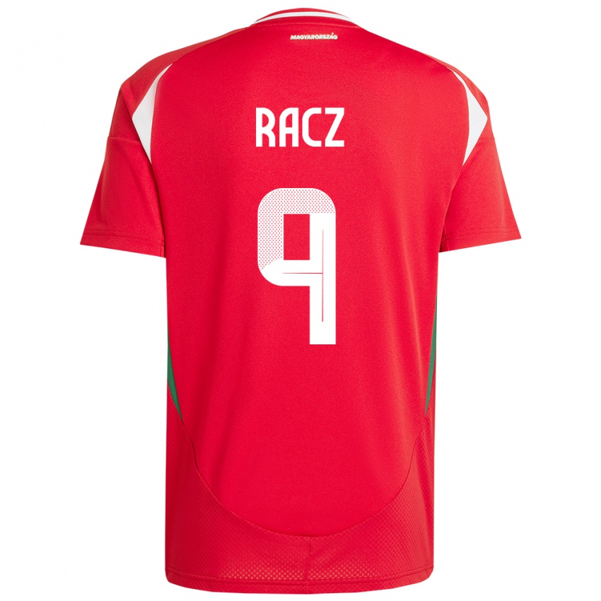 Herren Ungarn Balázs Rácz #9 Rot Heimtrikot Trikot 24-26 T-Shirt Österreich