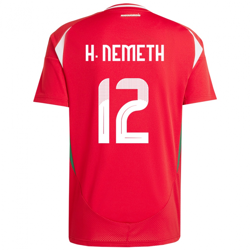 Herren Ungarn Hanna Németh #12 Rot Heimtrikot Trikot 24-26 T-Shirt Österreich