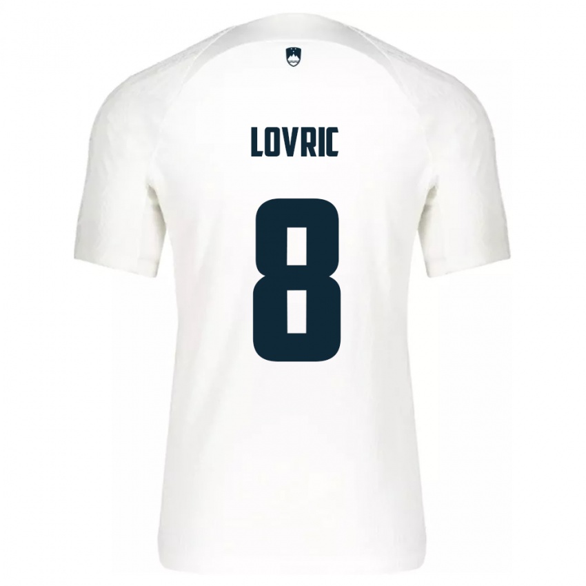 Herren Slowenien Sandi Lovric #8 Weiß Heimtrikot Trikot 24-26 T-Shirt Österreich