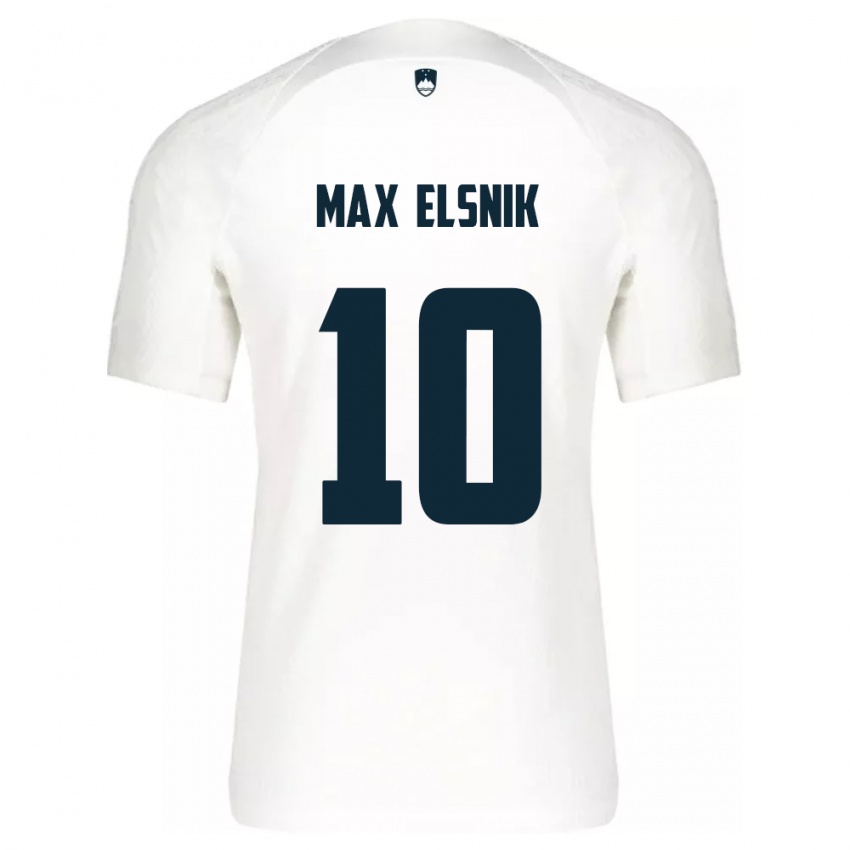 Herren Slowenien Timi Max Elsnik #10 Weiß Heimtrikot Trikot 24-26 T-Shirt Österreich