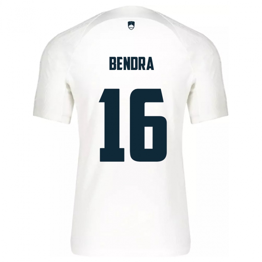 Herren Slowenien Kristjan Bendra #16 Weiß Heimtrikot Trikot 24-26 T-Shirt Österreich