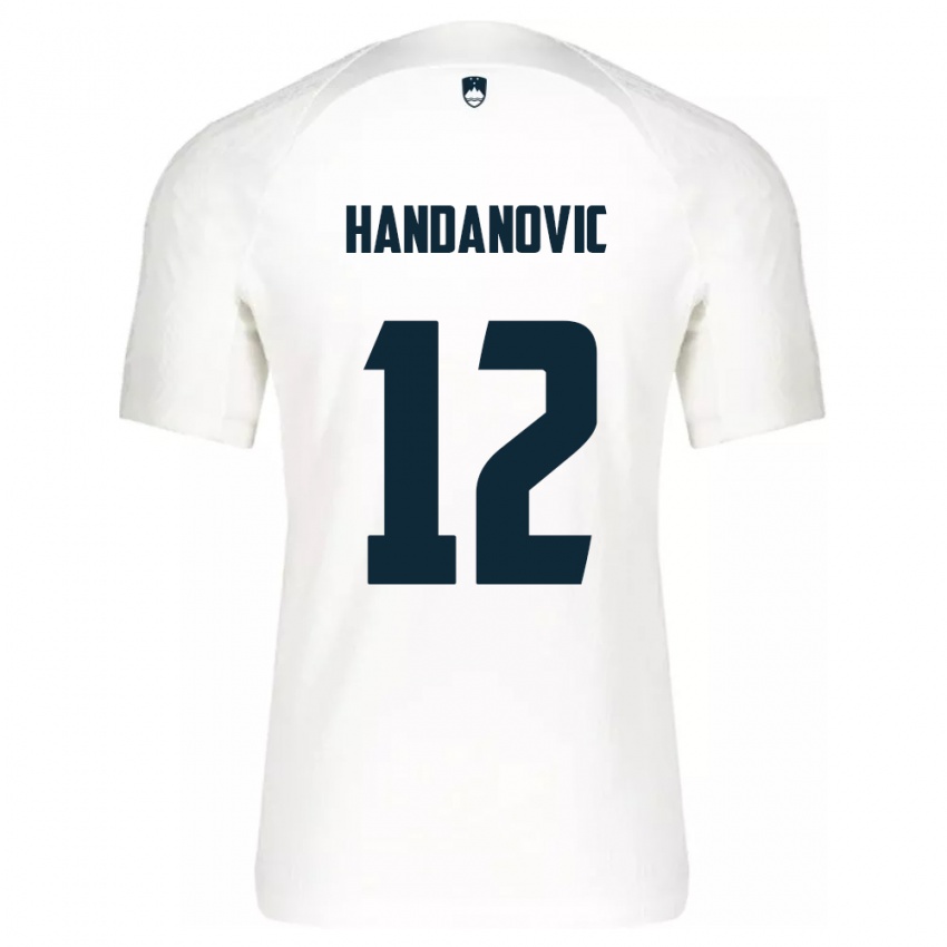 Herren Slowenien Tanej Handanovic #12 Weiß Heimtrikot Trikot 24-26 T-Shirt Österreich