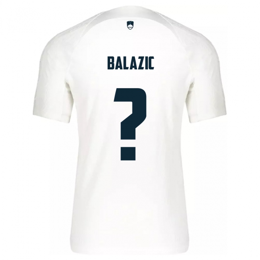 Herren Slowenien Jan Balazic #0 Weiß Heimtrikot Trikot 24-26 T-Shirt Österreich