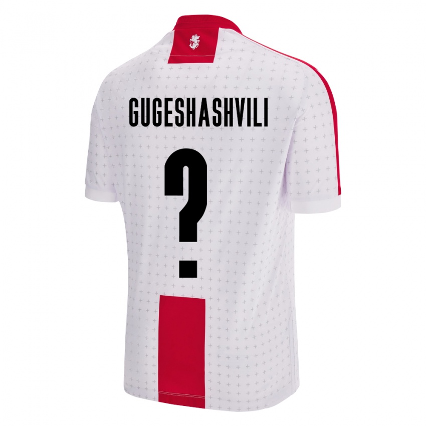 Herren Georgien Zaza Gugeshashvili #0 Weiß Heimtrikot Trikot 24-26 T-Shirt Österreich