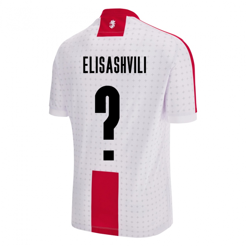 Herren Georgien Nikoloz Elisashvili #0 Weiß Heimtrikot Trikot 24-26 T-Shirt Österreich