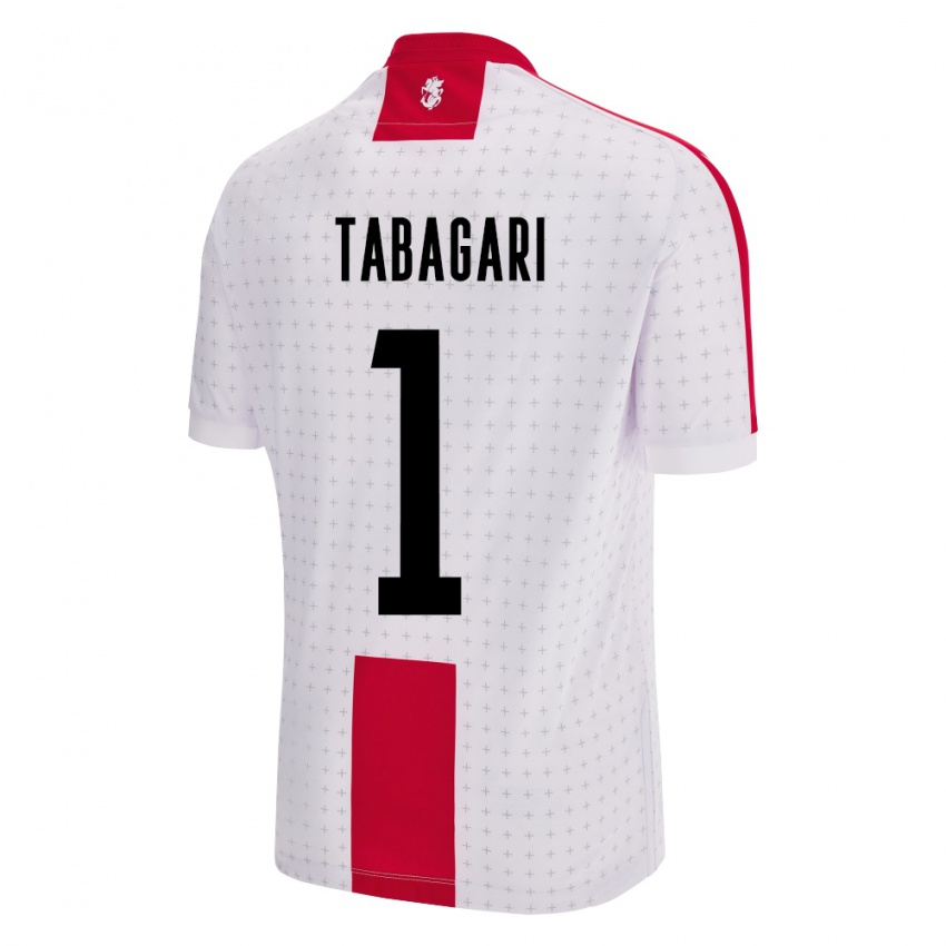 Herren Georgien Eka Tabagari #1 Weiß Heimtrikot Trikot 24-26 T-Shirt Österreich