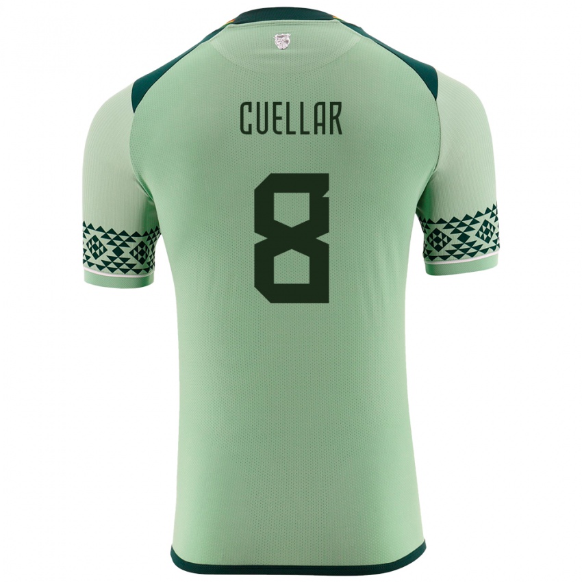 Herren Bolivien Jaume Cuéllar #8 Hellgrün Heimtrikot Trikot 24-26 T-Shirt Österreich