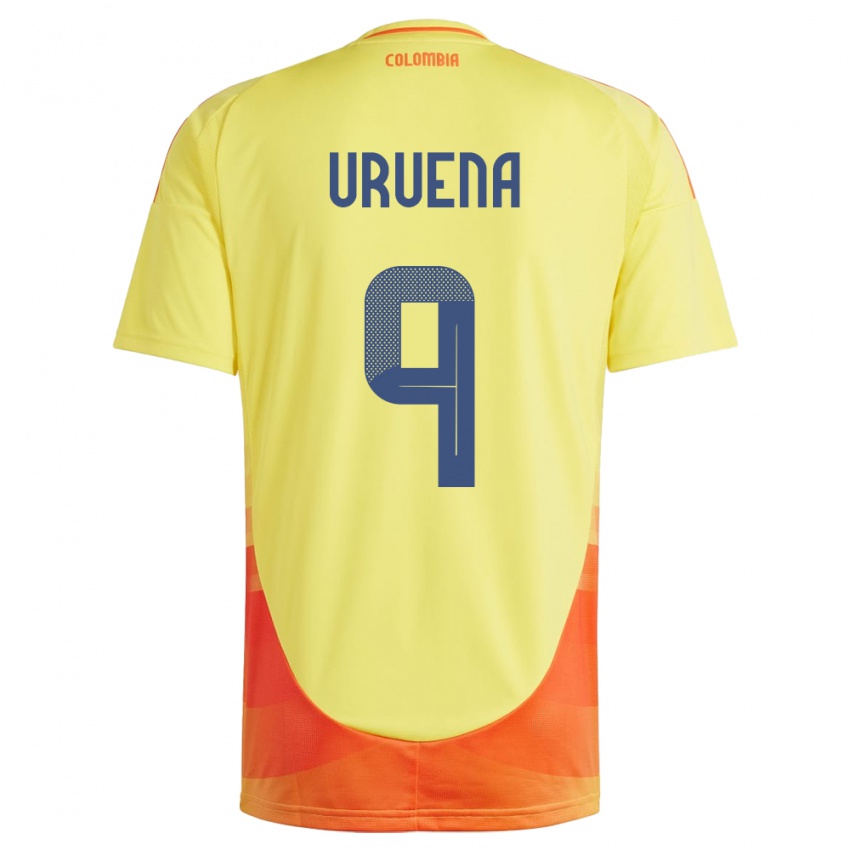 Herren Kolumbien Gabriela Urueña #9 Gelb Heimtrikot Trikot 24-26 T-Shirt Österreich