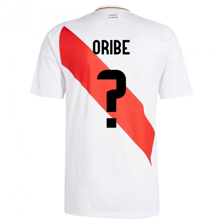 Herren Peru Fabiana Oribe #0 Weiß Heimtrikot Trikot 24-26 T-Shirt Österreich