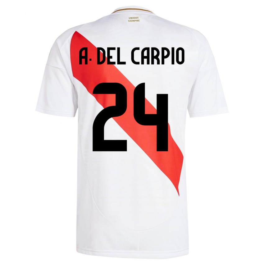 Herren Peru Annie Del Carpio #24 Weiß Heimtrikot Trikot 24-26 T-Shirt Österreich