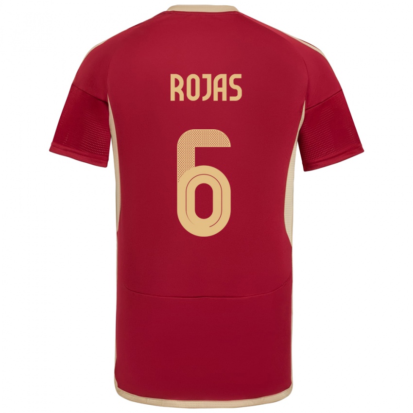 Herren Venezuela Carlos Rojas #6 Burgund Heimtrikot Trikot 24-26 T-Shirt Österreich