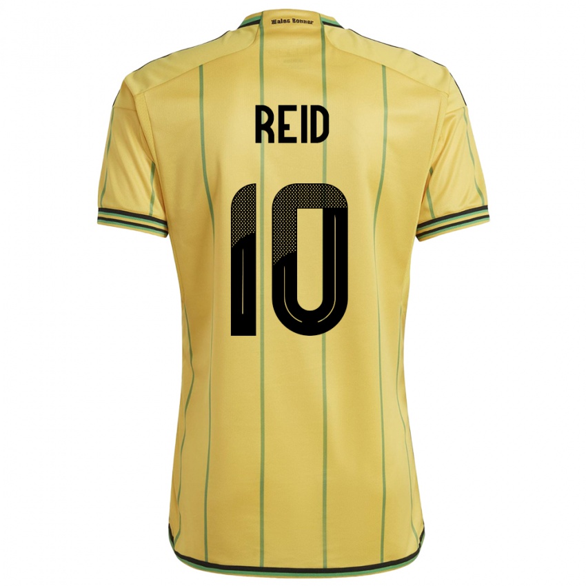 Herren Jamaika Bobby De Cordova-Reid #10 Gelb Heimtrikot Trikot 24-26 T-Shirt Österreich