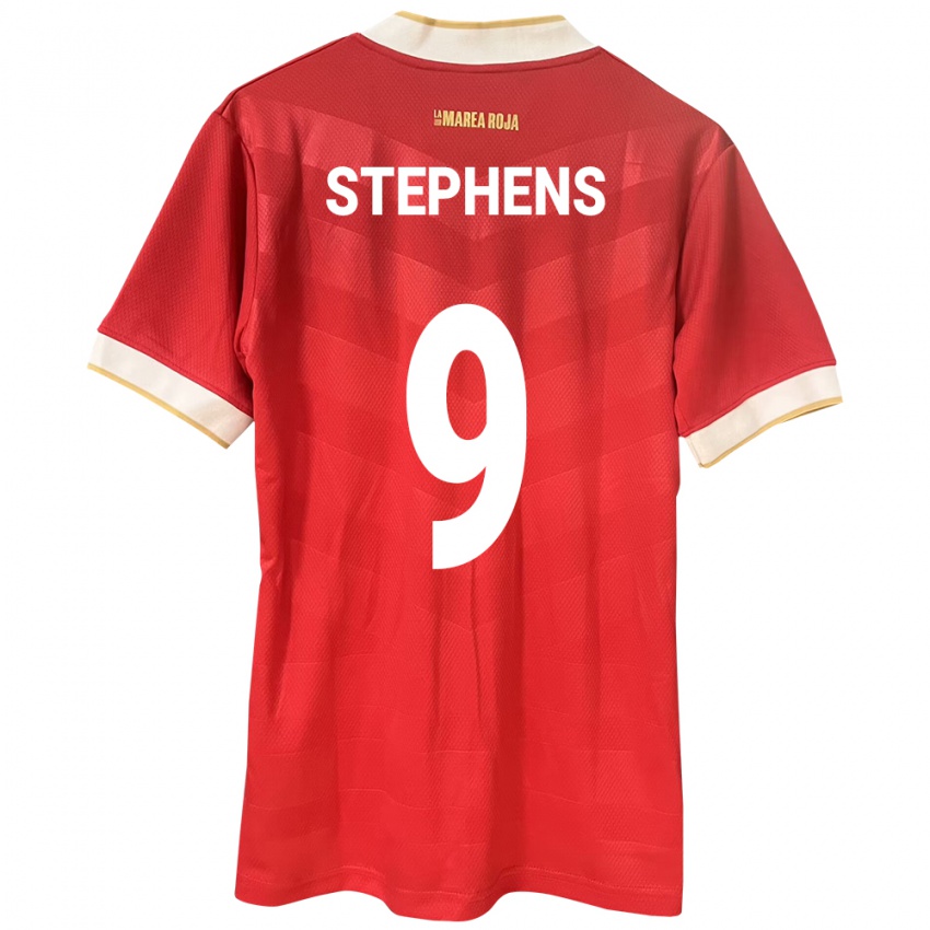 Herren Panama Alfredo Stephens #9 Rot Heimtrikot Trikot 24-26 T-Shirt Österreich