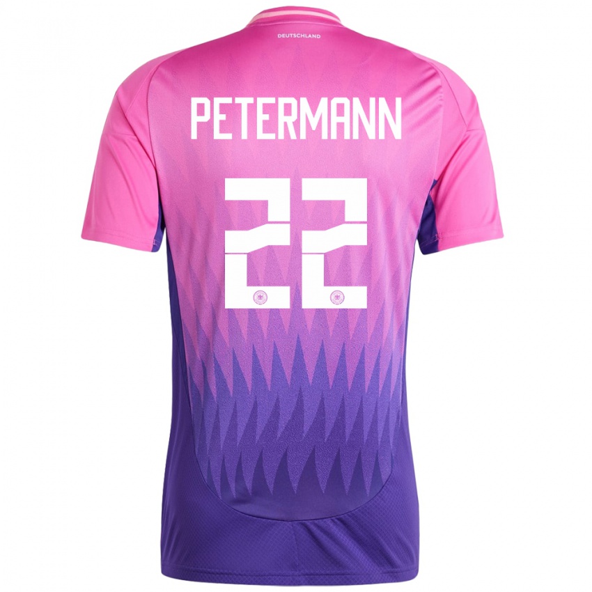 Herren Deutschland Lena Petermann #22 Pink Lila Auswärtstrikot Trikot 24-26 T-Shirt Österreich