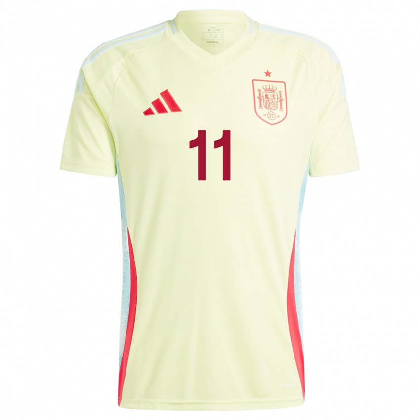 Herren Spanien Salma Paralluelo #11 Gelb Auswärtstrikot Trikot 24-26 T-Shirt Österreich