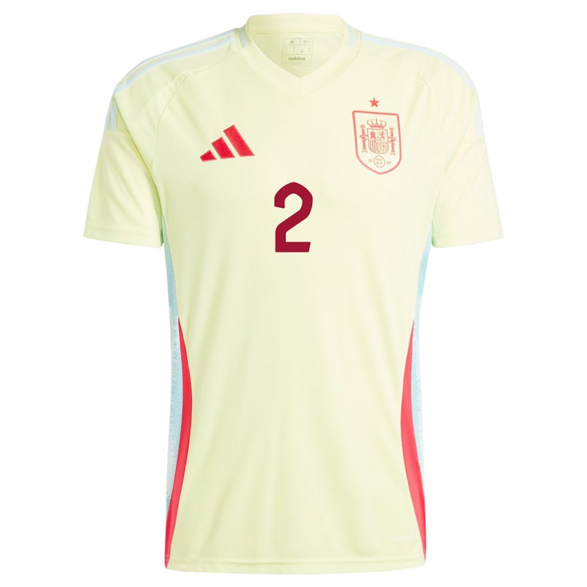 Herren Spanien Oihane Hernandez #2 Gelb Auswärtstrikot Trikot 24-26 T-Shirt Österreich