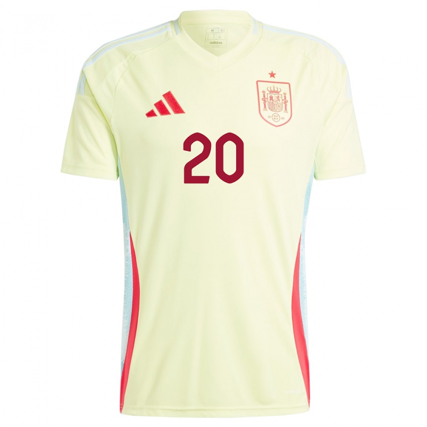 Herren Spanien Nuria Rabano #20 Gelb Auswärtstrikot Trikot 24-26 T-Shirt Österreich